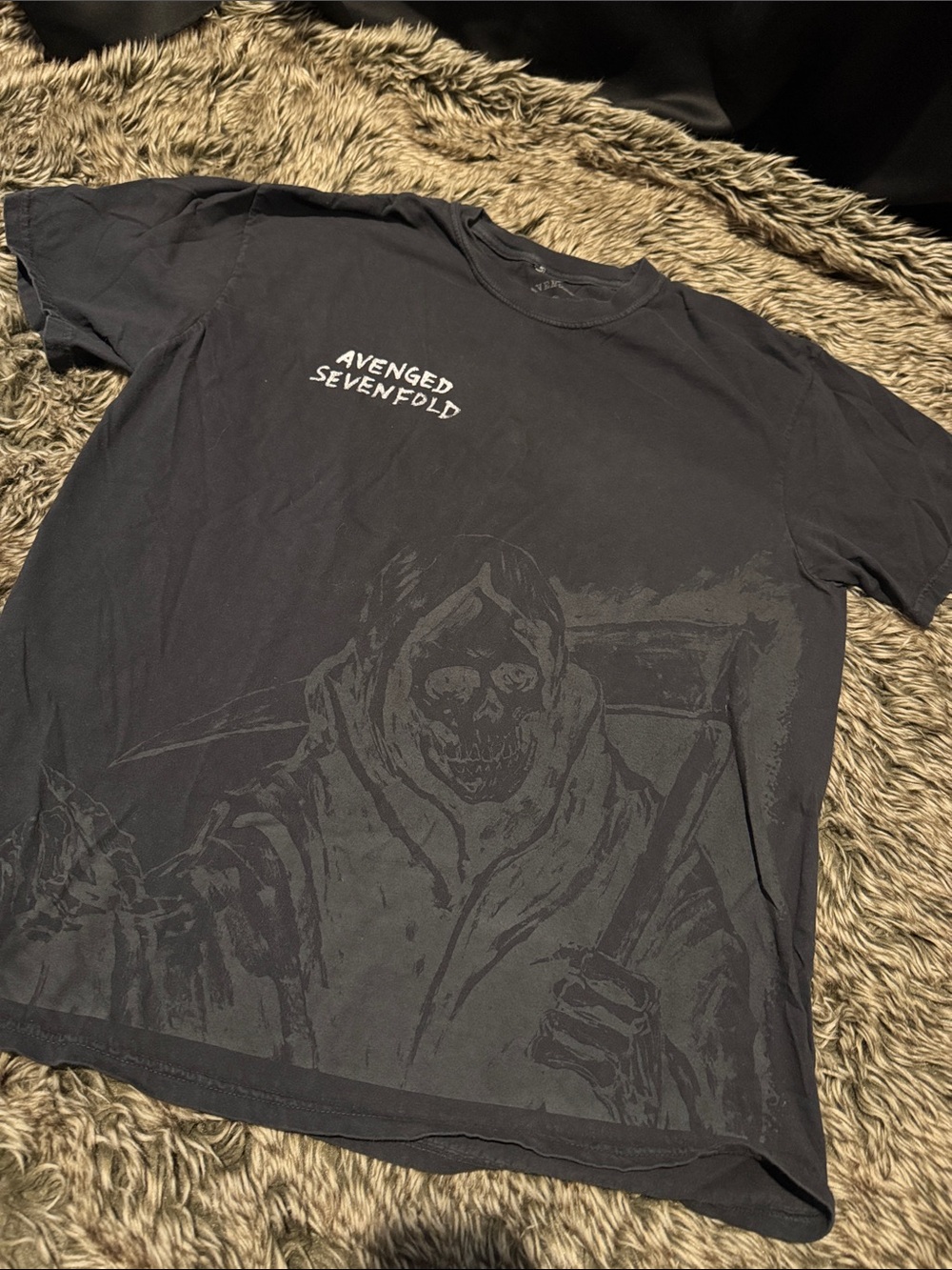 Black Avenged Sevenfold Graphic Band Tee